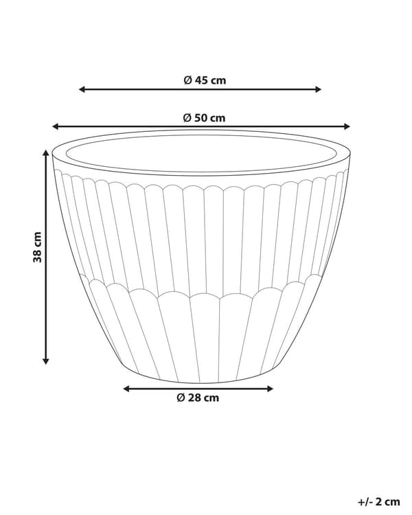 Plantepotte Grønn Oval Terrakotta ⌀ 50 cm Utendørs Innendørs Hage Stue Tilbehør
