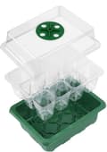 Miniatyrbild 3 av 6: Groddbricka, uppsättning med 12 groddbrickor med 12 odlingsbrickor för inomhusväxthus, propagateulåda för plantskolor inomhus