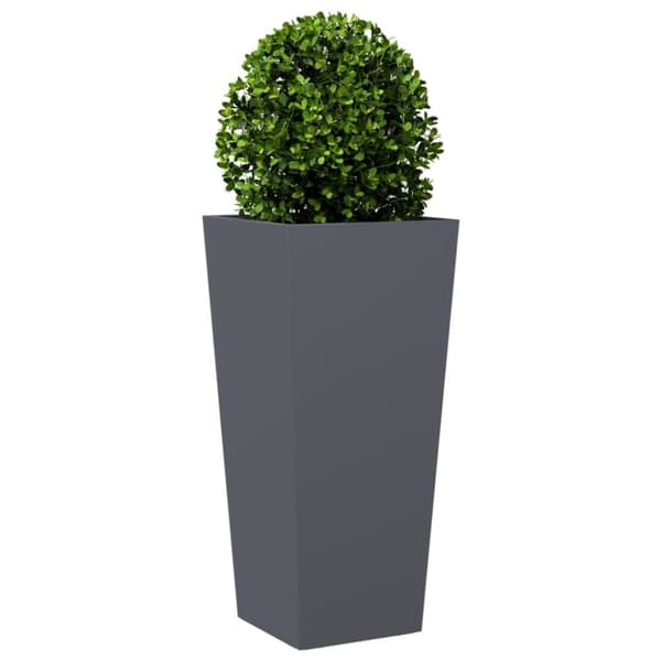 vidaXL plantekrukke 35x35x75 cm stål antracitgrå