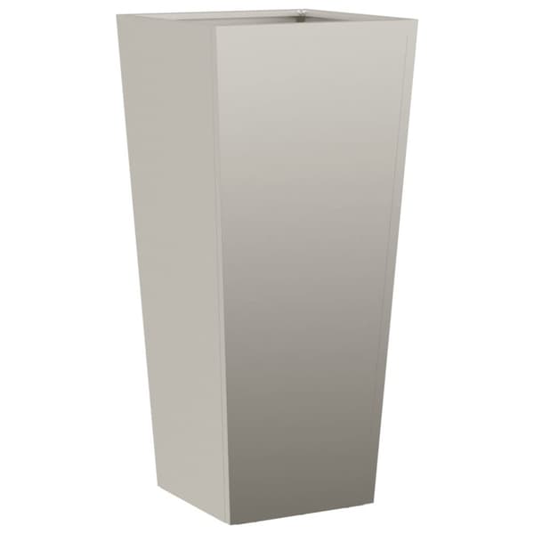 vidaXL Hageplantekasse 35x35x75 cm oksidert stål