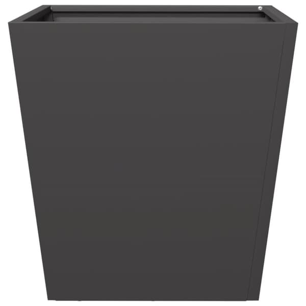 vidaXL plantekrukke 40x40x40 cm stål sort