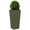 Miniatyrbilde 4 av 11: vidaXL Plantekasse olivengrønn 35x35x75 cm stål