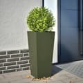 Miniatyrbilde 2 av 11: vidaXL Plantekasse olivengrønn 35x35x75 cm stål