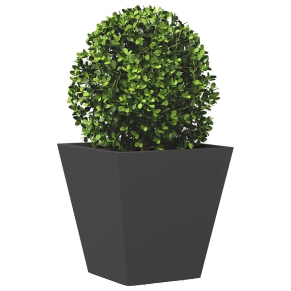 vidaXL Plantekasse svart 30x30x30 cm stål