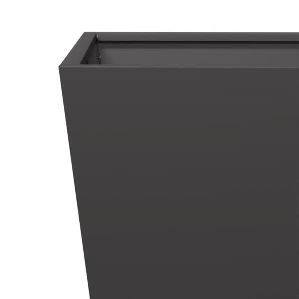 vidaXL Plantekasse svart 30x30x30 cm stål