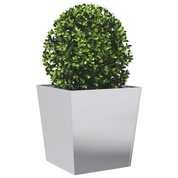 vidaXL Plantekasser 2 stk 50x50x50 cm galvanisert stål