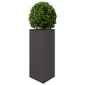 Miniatyrbilde 4 av 11: vidaXL Plantekasse svart trekantet 30x26x75 cm stål