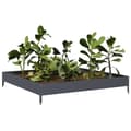 Miniatyrbilde 4 av 11: vidaXL Forhøyet hagebed antrasitt 100x100x18,5 cm stål