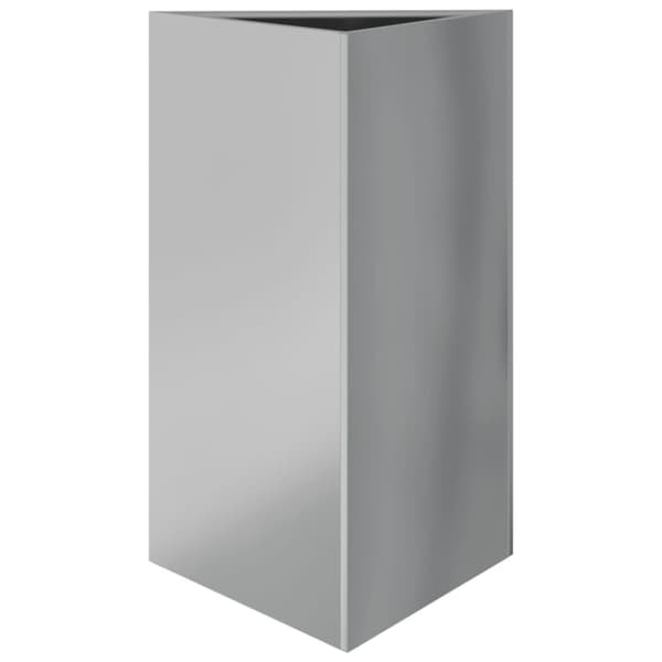 vidaXL plantekasse 50x43x75 cm trekantet galvaniseret stål