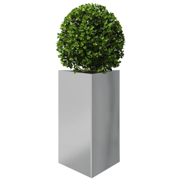 vidaXL plantekasse 50x43x75 cm trekantet galvaniseret stål