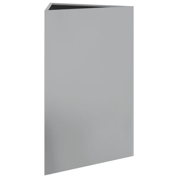 vidaXL plantekasse 50x43x75 cm trekantet galvaniseret stål