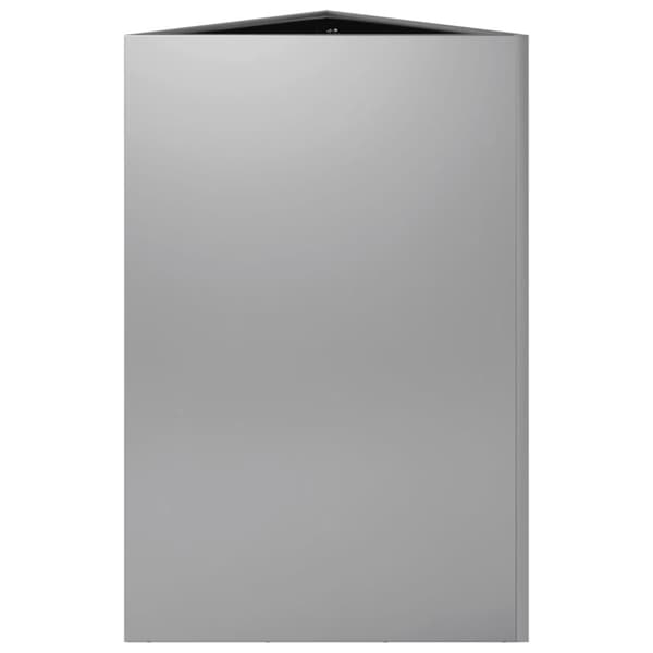vidaXL plantekasse 50x43x75 cm trekantet galvaniseret stål