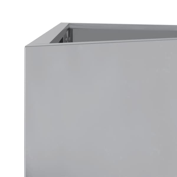 vidaXL plantekasse 50x43x75 cm trekantet galvaniseret stål