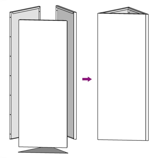 vidaXL plantekasse 50x43x75 cm trekantet galvaniseret stål