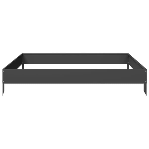 vidaXL højbed 100x100x18,5 cm stål sort