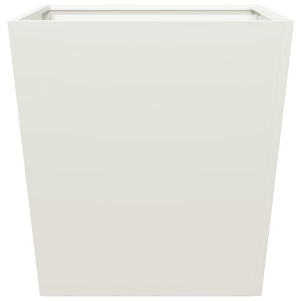 vidaXL Puutarhan kukkalaatikot 2 kpl valkoinen 50x50x50 cm teräs