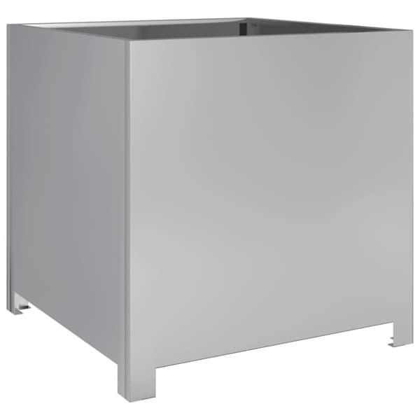 vidaXL Plantekasse 50x50x50 cm galvanisert stål