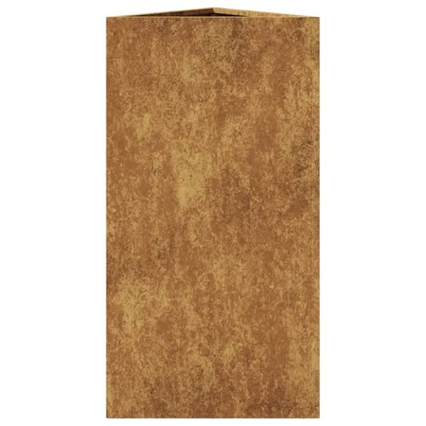 vidaXL Odlingslåda triangulär 40x40x75 cm väderbeständigt stål