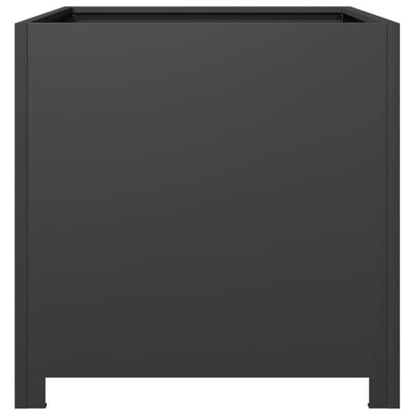 vidaXL Plantekasse svart 50x50x50 cm cortenstål