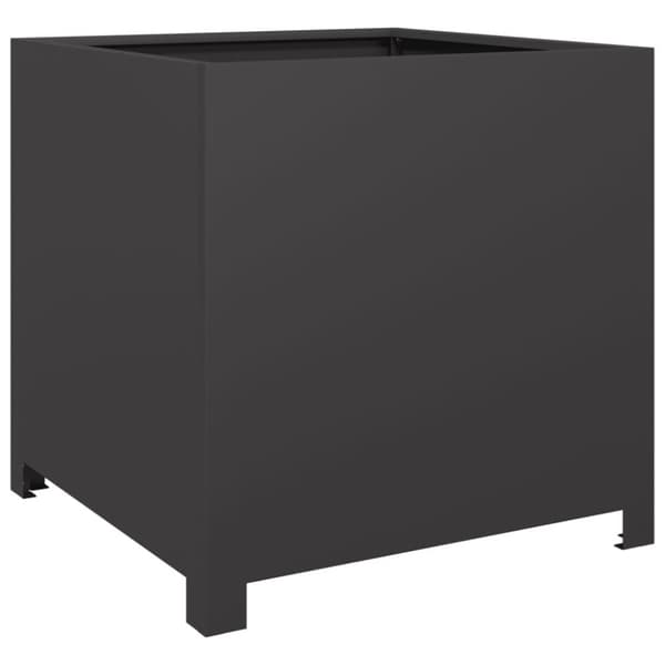 vidaXL Plantekasse svart 50x50x50 cm cortenstål