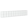 Miniatyrbillede 1 af 8: vidaXL gabionkurv med cover 1150x100x200 cm galvaniseret jern