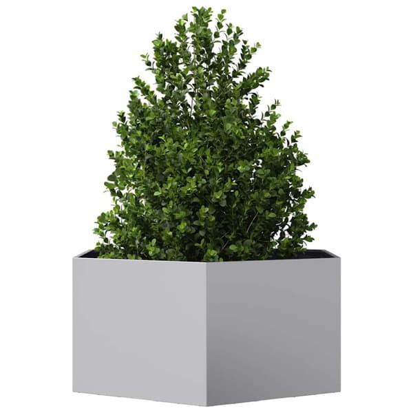 vidaXL Odlingslåda sexkantig 104x90x45 cm galvaniserat stål