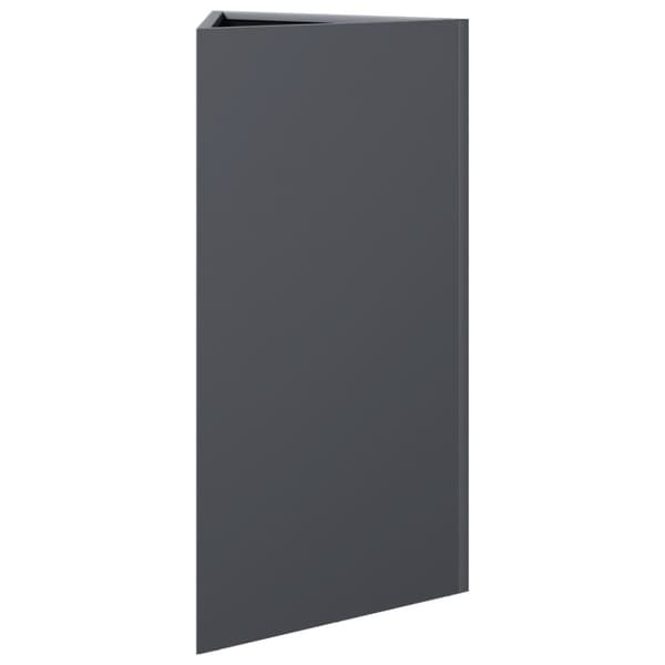 vidaXL plantekasser 2 stk. 40x34,5x70 cm trekantet stål antracitgrå