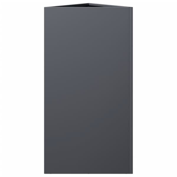 vidaXL plantekasser 2 stk. 40x34,5x70 cm trekantet stål antracitgrå