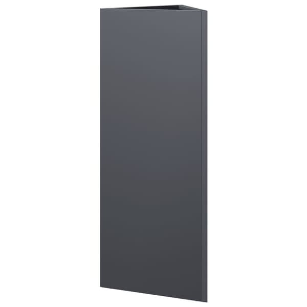 vidaXL plantekrukker 2 stk. 30x26x75 cm trekantet stål antracitgrå