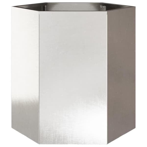 vidaXL Havekrukker 2 stk 46x40x45 cm sekskantet rustfrit stål sort