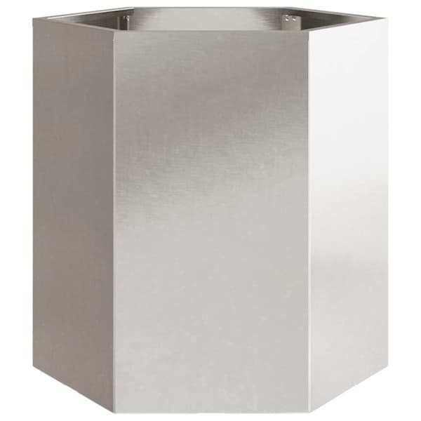 vidaXL Havekrukker 2 stk 46x40x45 cm sekskantet rustfrit stål sort