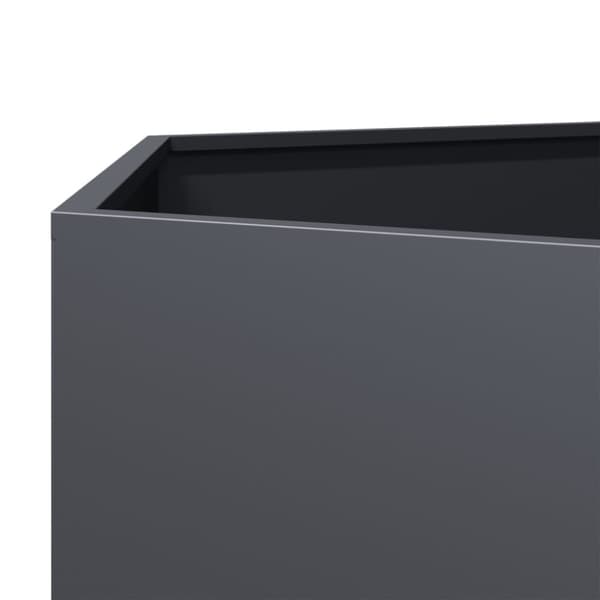 vidaXL Plantekasse antrasitt sekskantet 104x90x45 cm stål