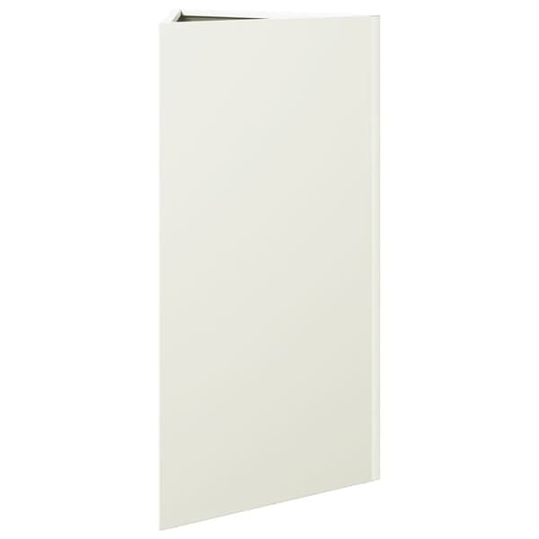 vidaXL Plantekasser 2 stk hvit trekantet 40x34,5x70 cm stål