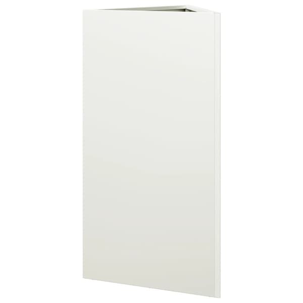 vidaXL Plantekasser 2 stk hvit trekantet 40x34,5x70 cm stål