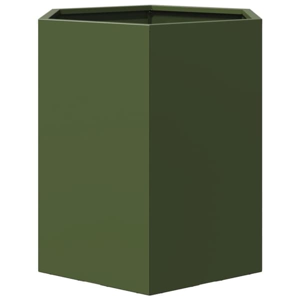 vidaXL Plantekasser 2 stk svart sekskantet 46x40x45 cm stål