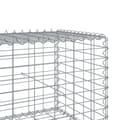 Miniatyrbilde 7 av 8: vidaXL Gabionkurv med deksel 300x100x50 cm galvanisert jern