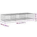 Miniatyrbilde 8 av 8: vidaXL Gabionkurv med deksel 300x100x50 cm galvanisert jern