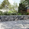 Miniatyrbilde 2 av 8: vidaXL Gabionkurv med deksel 300x100x50 cm galvanisert jern
