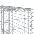 Miniatyrbilde 7 av 8: vidaXL Gabionkurv med deksel 1000x100x150 cm galvanisert jern
