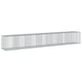 Miniatyrbillede 3 af 8: vidaXL gabionkurv med cover 700x100x100 cm galvaniseret jern