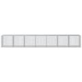 Miniatyrbillede 4 af 8: vidaXL gabionkurv med cover 700x100x100 cm galvaniseret jern