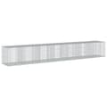 Miniatyrbillede 6 af 8: vidaXL gabionkurv med cover 700x100x100 cm galvaniseret jern