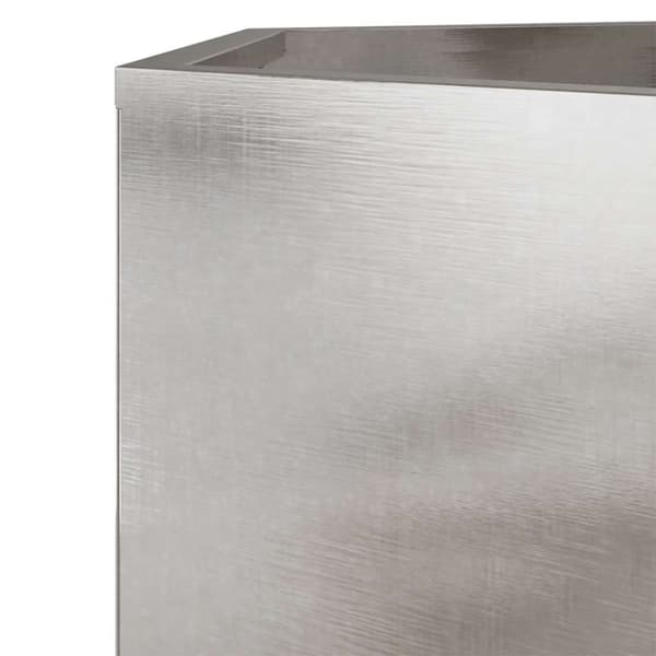 vidaXL Plantekasse sekskantet 104x90x45 cm rustfritt stål
