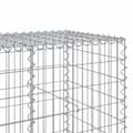 Miniatyrbilde 7 av 8: vidaXL Gabionkurv med deksel 200x100x100 cm galvanisert jern