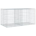 Miniatyrbilde 1 av 8: vidaXL Gabionkurv med deksel 200x100x100 cm galvanisert jern