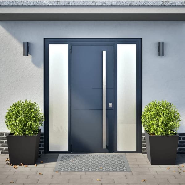 vidaXL plantekrukker 2 stk. 50x50x50 cm stål sort