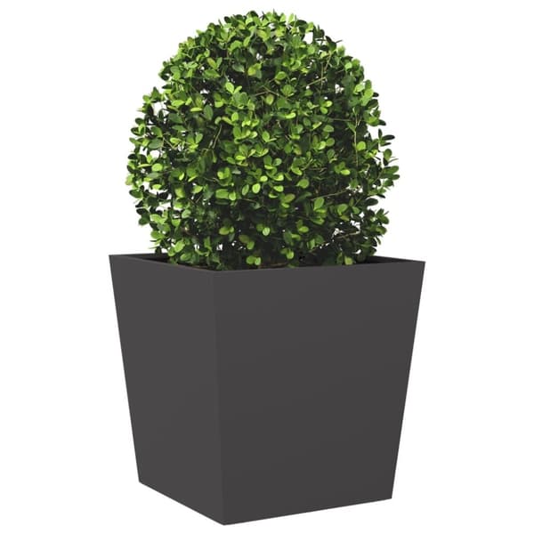 vidaXL plantekrukker 2 stk. 50x50x50 cm stål sort