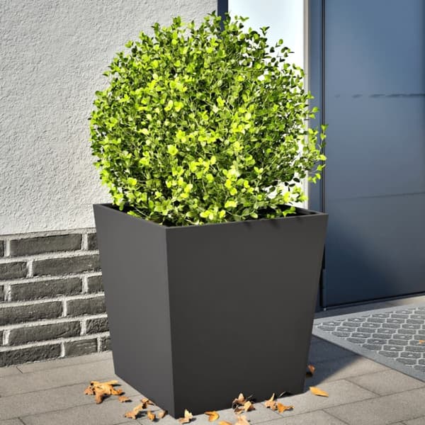 vidaXL plantekrukker 2 stk. 50x50x50 cm stål sort