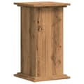Miniatyrbillede 3 af 11: vidaXL plantestativ 33x33x60 cm konstrueret træ gammelt egetræslook