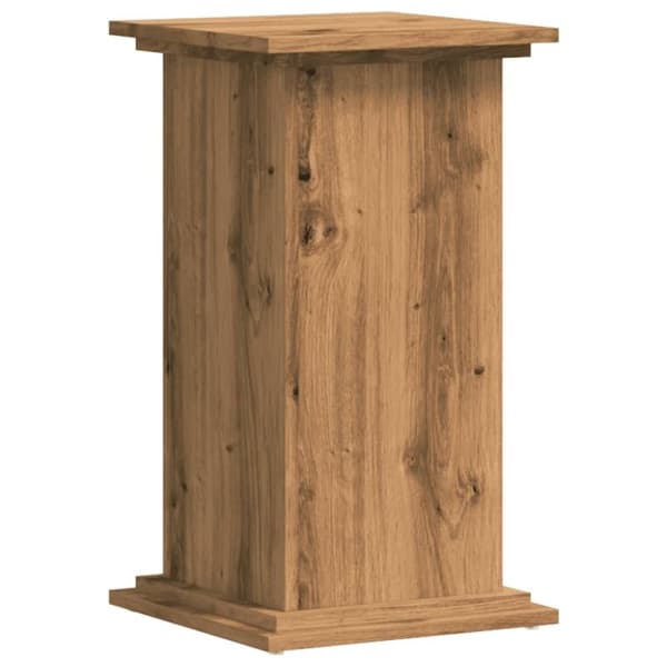 vidaXL plantestativ 33x33x60 cm konstrueret træ gammelt egetræslook